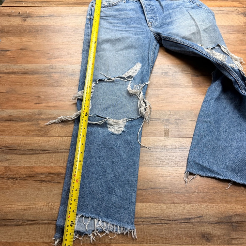 GRLFRND Karolina Wo’s Size 28 High Waist Skinny Jeans Distressed  Relaxed Length - Picture 3 of 9